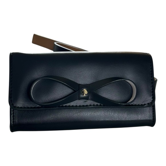 kate spade new york Handbags - KATE SPADE NEW YORK SMOOTH LEATHER BELT BAG WITH BOW AND LOGO BLACK Sise L/XL